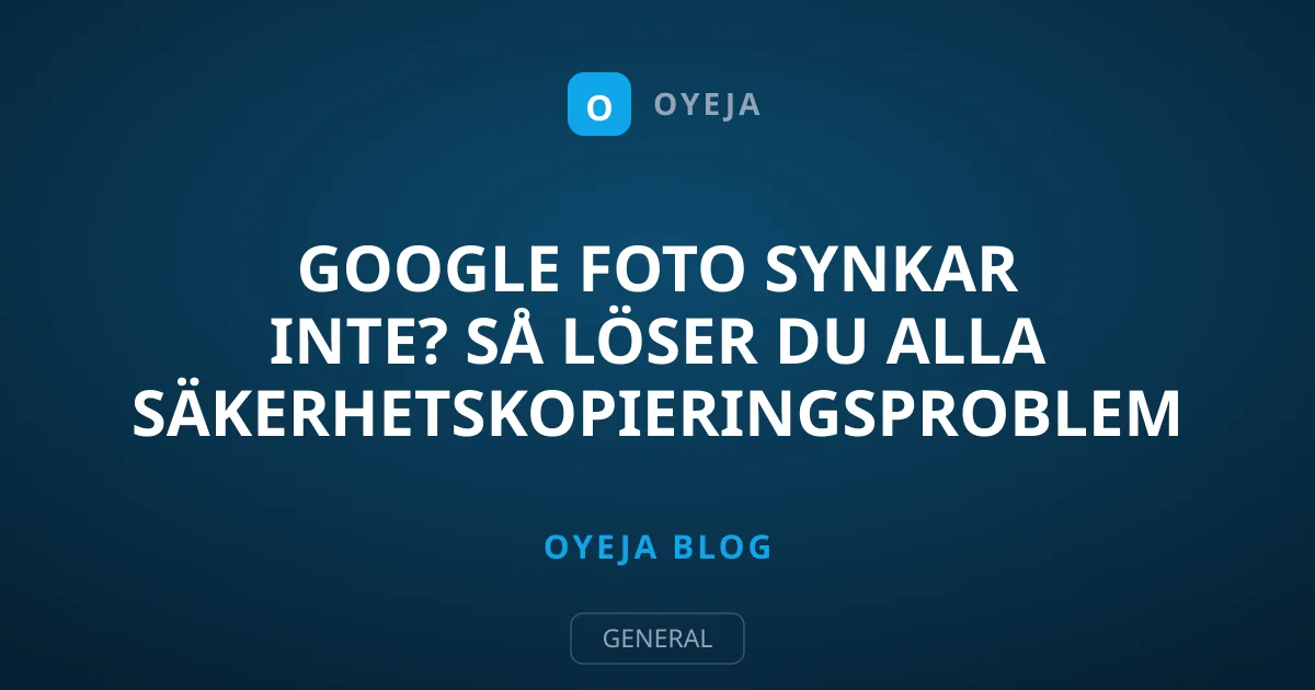 Google Foto synkar inte? Så löser du alla säkerhetskopieringsproblem